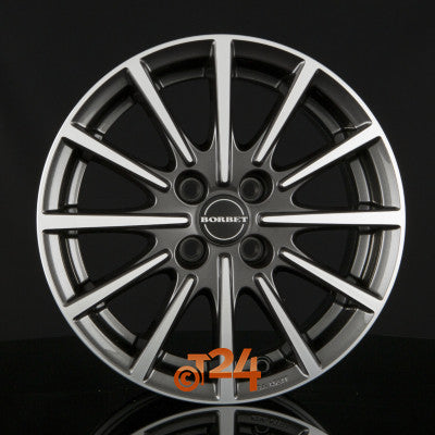 BORBET Velgen - BL4 Mistral Anthracite Glossy Polished - 15 inch