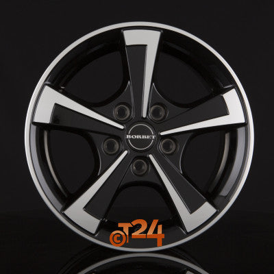 BORBET Velgen - CWT Black Polished Glossy - 15 inch