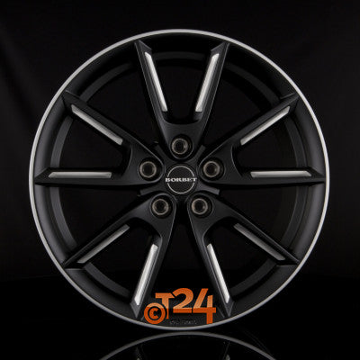 BORBET Velgen - LX Black Matt Silver Spoke Rim - 19 inch