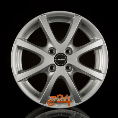 BORBET Velgen - LV4 Crystal Silver - 16 inch