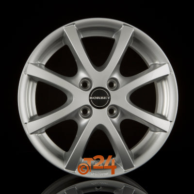 BORBET Velgen - LV4 Crystal Silver - 15 inch