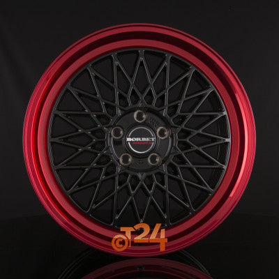 BORBET Velgen - B Black Rim Red - 18 inch
