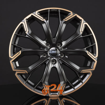 CMS Velgen - C37 PDBC Diamant Schwarz Kupfer Teilpoliert - 19 inch