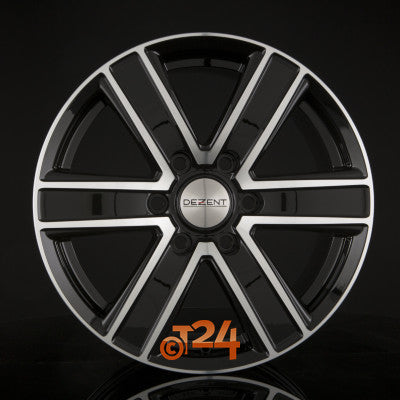 DEZENT Velgen - TJ DARK - Black Polished Front - 16 inch