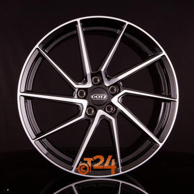 DOTZ Velgen - SPA DARK - Schwarz Glanzend Frontpoliert - 17 inch
