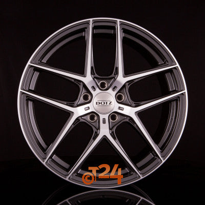 DOTZ Velgen - LAGUNASECA DARK - Gunmetal Glanzend Frontpoliert - 20 inch