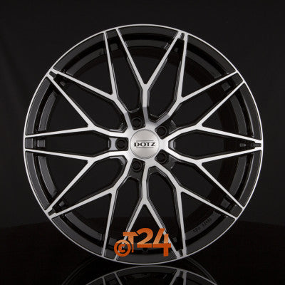DOTZ Velgen - SUZUKA DARK - Schwarz Frontpoliert - 19 inch