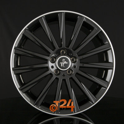 KESKIN Velgen - KT18 TURBO Black Lip Polished (BLP) - 17 inch