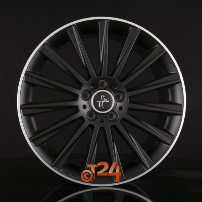 KESKIN Velgen - KT18 TURBO Matt Black Lip Polish (MBLP) - 19 inch
