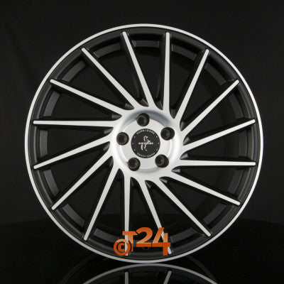 KESKIN Velgen - KT17 HURRICANE Matt Black Front Polish (MBFP) - 22 inch
