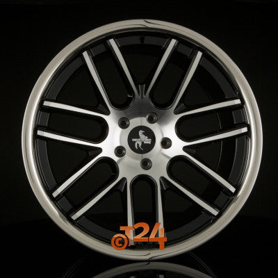 KESKIN Velgen - KT14 CONCAVE Black Front Polish Steel Lip (BFPSL) - 20 inch