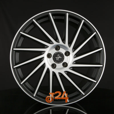 KESKIN Velgen - KT17 HURRICANE Matt Black Front Polish (MBFP) - 21 inch
