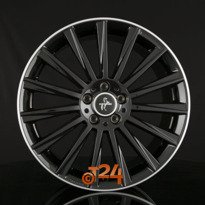 KESKIN Velgen - KT18 TURBO Black Lip Polished (BLP) - 19 inch