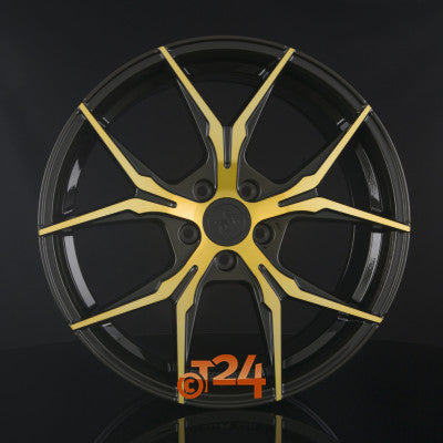 KESKIN Velgen - KT19N Black Front Gold - 19 inch