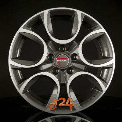 MAK Velgen - TORINO Gun Metallic Mirror Face - 14 inch