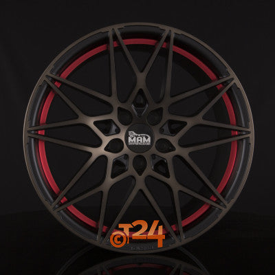 MAM Velgen - MAM B2 Bronze Red Inside  - 18 inch