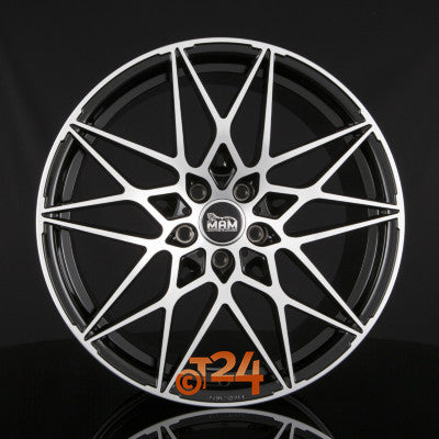 MAM Velgen - MAM B2 Black Front Polish  - 18 inch