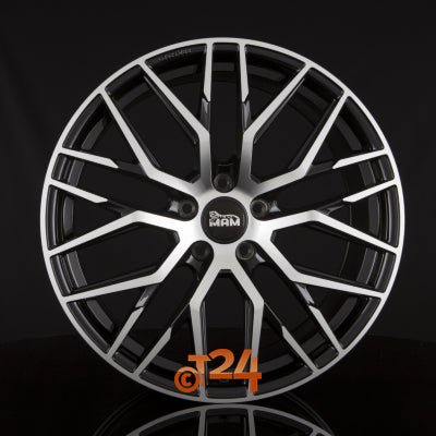 MAM Velgen - MAM RS4 Black Front Polish  - 19 inch