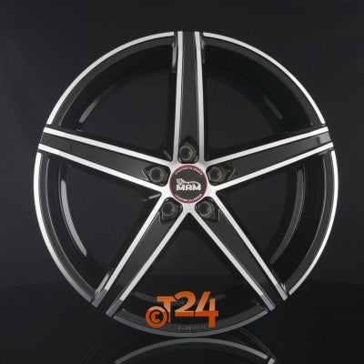 MAM Velgen - MAM OX-18 Black Front Polish  - 19 inch
