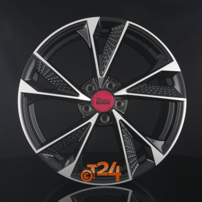 MAM Velgen - MAM RS6 Black Front Polish  - 20 inch