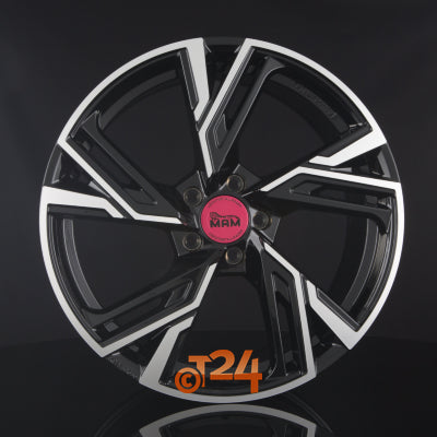 MAM Velgen - MAM RS5 Black Front Polish  - 20 inch