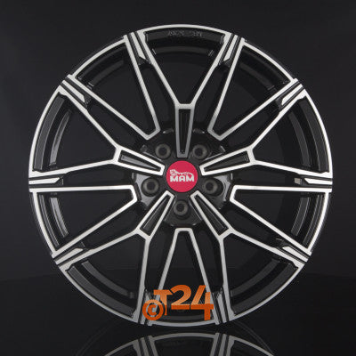MAM Velgen - MAM B3N Black Front Polish  - 19 inch