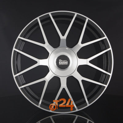 MAM Velgen - MAM GT1 Black Front Polish  - 20 inch