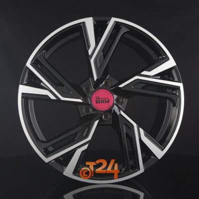 MAM Velgen - MAM RS5 Black Front Polish  - 20 inch