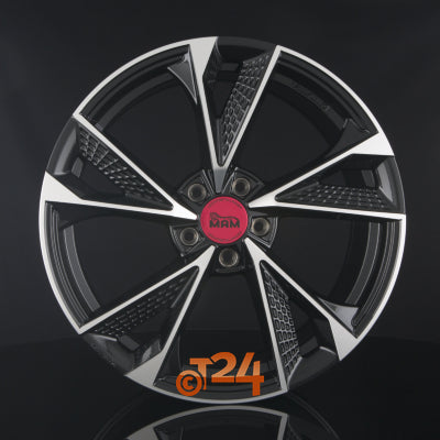 MAM Velgen - MAM RS6 Black Front Polish  - 20 inch