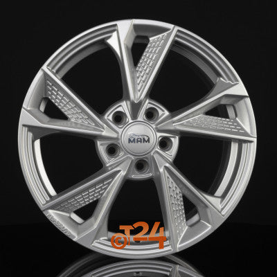 MAM Velgen - MAM RS6 Silver Painted  - 17 inch