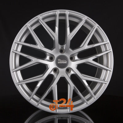 MAM Velgen - MAM RS4 Matt Silver Painted  - 17 inch
