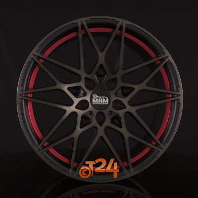 MAM Velgen - MAM B2 Bronze Red Inside  - 20 inch
