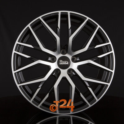 MAM Velgen - MAM RS4 Black Front Polish  - 18 inch