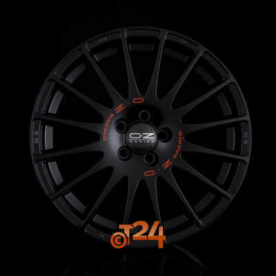 OZ Velgen - SUPERTURISMO GT Matt Black + Red Lettering - 17 inch