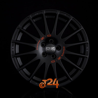 OZ Velgen - SUPERTURISMO GT Matt Black + Red Lettering - 17 inch