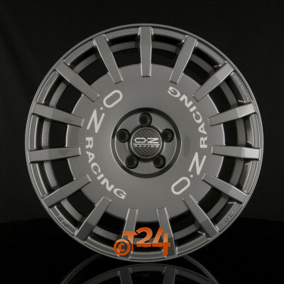 OZ Velgen - RALLY RACING Dark Graphite + Silver Lettering - 19 inch