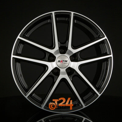 PLATIN Velgen - P 73 Diamant Schwarz Frontpoliert - 17 inch