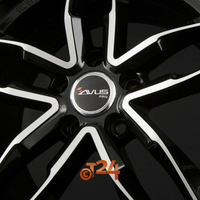 AVUS Racing Velgen - AF16 Black Polished - 17 inch