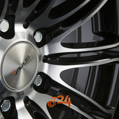 AVUS Racing Velgen - AC-MB1 Black Polished - 18 inch