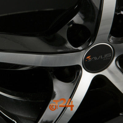 AVUS Racing Velgen - AF8 Black Polished - 17 inch