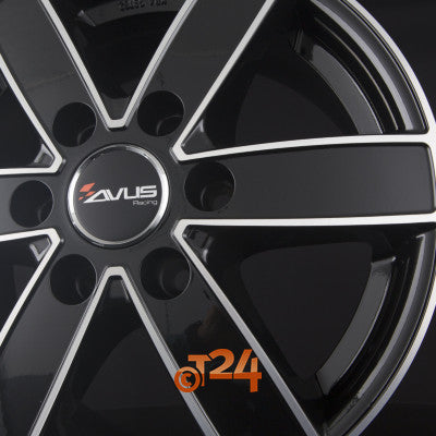 AVUS Racing Velgen - AC-V61 Black Polished - 17 inch