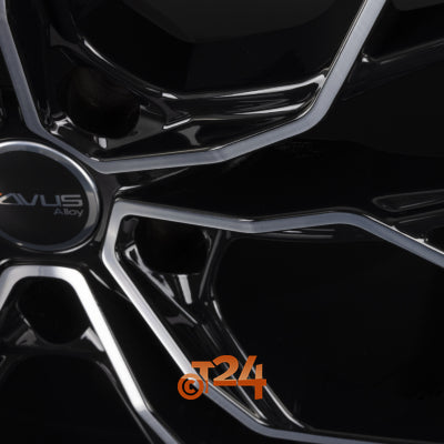 AVUS Racing Velgen - AC-M10 Black Polished - 20 inch