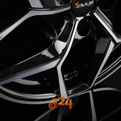 AVUS Racing Velgen - AC-523 Black Polished - 19 inch