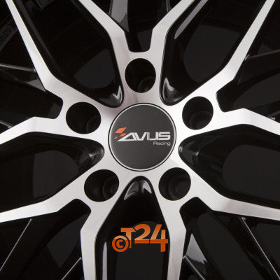 AVUS Racing Velgen - AF19 Black Polished - 18 inch