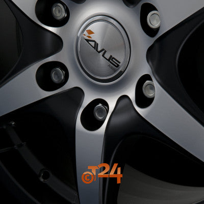 AVUS Racing Velgen - GRIZZLY Matt Black Polished - 17 inch