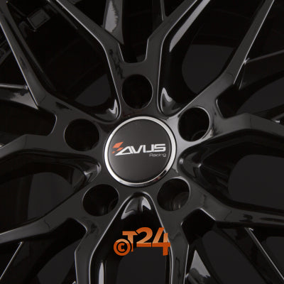 AVUS Racing Velgen - AF19 Black Polished Lip - 18 inch