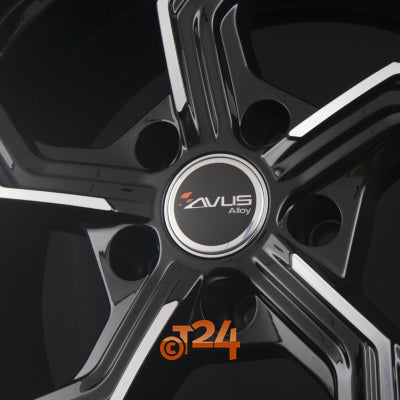 AVUS Racing Velgen - AF20 Black Polished - 19 inch