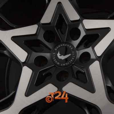 BARRACUDA Velgen - PROJECT X Black Brushed Surface - 22 inch