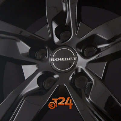 BORBET Velgen - T10 Black Glossy - 17 inch