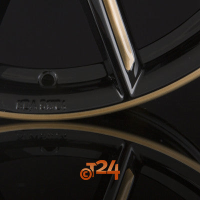 BORBET Velgen - LX Black Glossy Gold Spoke Rim - 18 inch